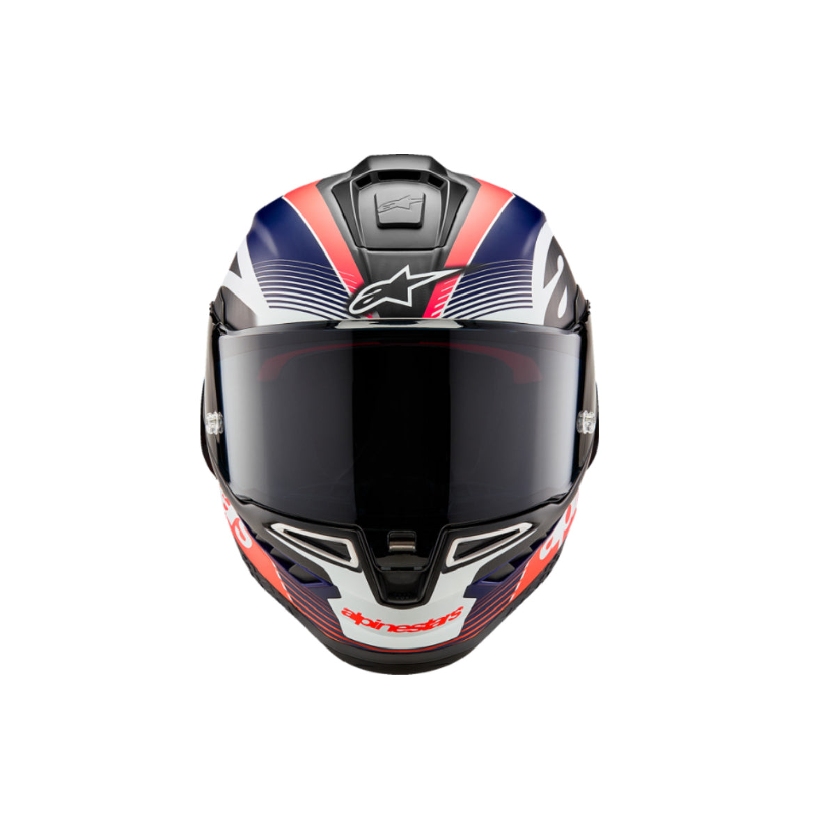 Casco Supertech R10 - Negro mate/Rojo carbono flúor/Azul