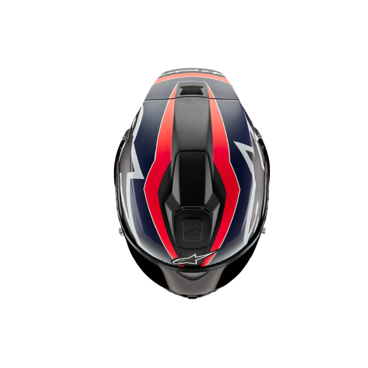 Casco Supertech R10 - Negro mate/Rojo carbono flúor/Azul